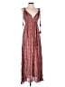 En Creme Paisley Red Brown Casual Dress Size XXS (estimated) - photo 1