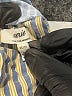 Aerie Color Block Blue Long Sleeve Button-Down Shirt Size XS - photo 7