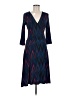 Leota Chevron-herringbone Blue Casual Dress Size M - photo 1