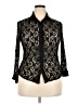 Chico's Design Black 3/4 Sleeve Blouse Size Med (1) - photo 1