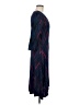 Leota Chevron-herringbone Blue Casual Dress Size M - photo 4