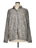 Express Metallic Silver Long Sleeve Blouse Size XL - photo 1