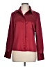 East5th 100% Polyester Burgundy Long Sleeve Blouse Size 10 - photo 1
