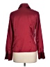 East5th 100% Polyester Burgundy Long Sleeve Blouse Size 10 - photo 2