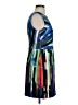 Milly Graphic Blue Cocktail Dress Size 4 - photo 4