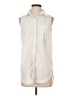 Athleta Ivory Sleeveless Button-Down Shirt Size S (petite) - photo 1