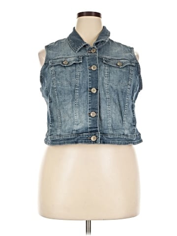 Lane Bryant Denim Vest (view 1)