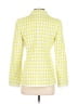 Halogen Checkered-gingham Yellow Blazer Size 2 - photo 2