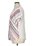 Apt. 9 Stripes Ivory White Short Sleeve T-Shirt Size XL - photo 5