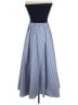 ADEAM 100% Polyester Checkered-gingham Blue Casual Skirt Size L - photo 2