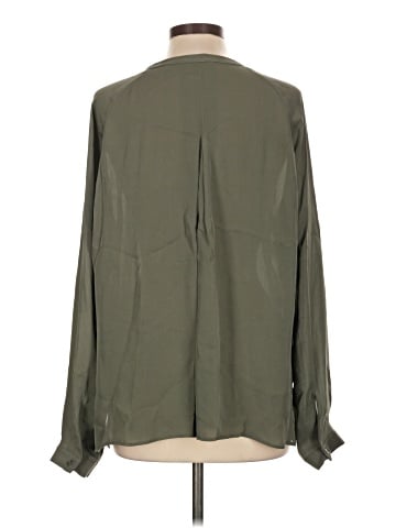 Vince. Long Sleeve Silk Top (view 2)