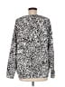 Athleta Animal Print Silver White Pullover Sweater Size M - photo 2