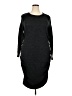 And Now This Solid Black Gray Casual Dress Size 3X - photo 1