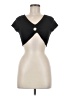 Eye Candy Black Short Sleeve Top Size M - photo 1