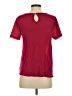 French Connection 100% Polyester Burgundy Short Sleeve Top Size XS - photo 2