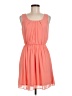 A. Byer 100% Polyester Solid Orange Casual Dress Size M - photo 1