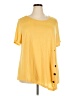 Emery Rose Yellow Short Sleeve Top Size 3XL - photo 1