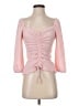 A. Byer Pink 3/4 Sleeve Top Size S - photo 1