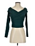 Self-Portrait Teal Long Sleeve Top Size 4 - photo 1