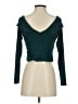 Self-Portrait Teal Long Sleeve Top Size 4 - photo 2