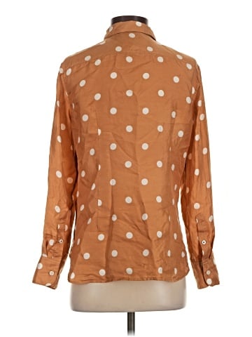 J.Crew Collection Long Sleeve Silk Top (view 2)