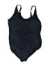 Lands' End Solid Black One Piece Swimsuit Size 26W - photo 1