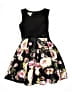 Bonnie Jean 100% Polyester Floral Black Dress Size 16 - photo 1