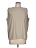 Uniqlo 100% Polyester Tan Sleeveless Blouse Size L - photo 1