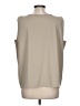 Uniqlo 100% Polyester Tan Sleeveless Blouse Size L - photo 2
