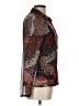 Desigual Animal Print Brown Long Sleeve Blouse Size L - photo 4