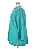 Soft Surroundings Solid Teal 3/4 Sleeve Button-Down Shirt Size 2X - photo 5