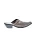Assorted Brands 100% Leather Metallic Gray Mule/Clog Size 8 - photo 1