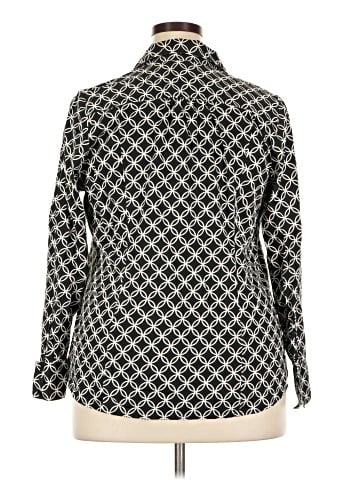 Lane Bryant 3/4 Sleeve Button-Down Shirt (view 2)