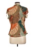 DR2 Tropical Brown Short Sleeve Blouse Size L - photo 2