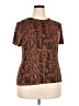Nine West Brown Short Sleeve Top Size XXL - photo 1