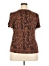 Nine West Brown Short Sleeve Top Size XXL - photo 2