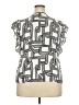 Nine West 100% Polyester Ivory Short Sleeve Blouse Size XXL - photo 2