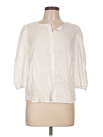 H&M 3/4 Sleeve Button-Down Shirt (view 1)
