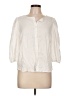 H&M Ivory 3/4 Sleeve Button-Down Shirt Size L - photo 1