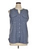 Croft & Barrow 100% Polyester Blue Sleeveless Blouse Size XL - photo 1