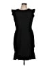 Ann Taylor LOFT Solid Black Cocktail Dress Size 12 - photo 1