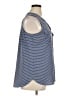 Croft & Barrow 100% Polyester Blue Sleeveless Blouse Size XL - photo 4