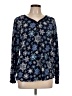 Nautica Blue Long Sleeve Blouse Size L - photo 1