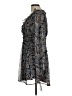 City Studio Paisley Blue Gray Casual Dress Size L - photo 5