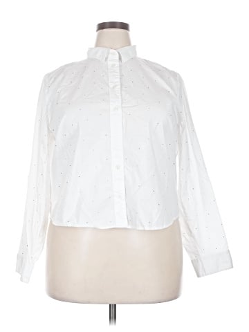 J.Crew Factory Store 3/4 Sleeve Blouse (view 1)