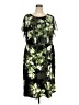 Connected Apparel Print Green Cocktail Dress Size 22 - photo 1