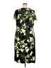Connected Apparel Print Green Cocktail Dress Size 22 - photo 2