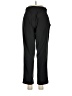 Peach Solid Black Casual Pants Size M - photo 2