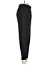 Peach Solid Black Casual Pants Size M - photo 4