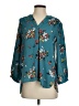 Gibson Floral Teal 3/4 Sleeve Blouse Size S - photo 1